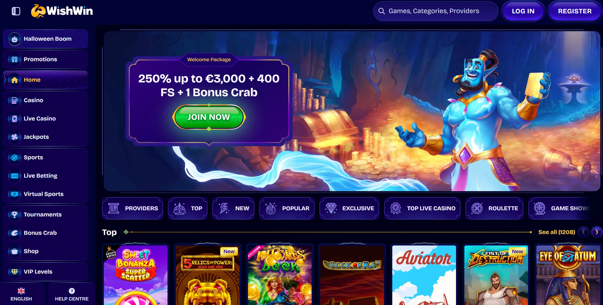 homepage wishwin casino